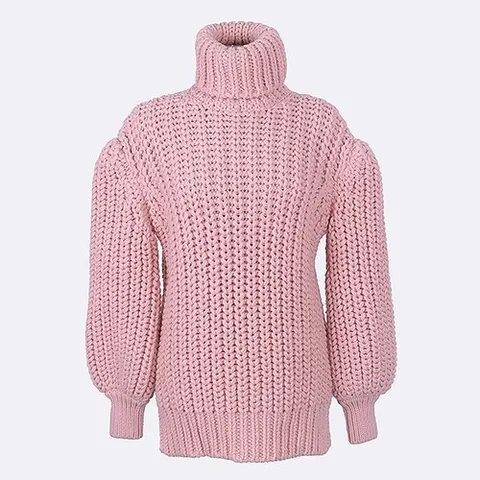 펜디 고이비토 중고명품 Fendi(펜디) FZX570 핑크 컬러 풀오버 여성용 울 니트
