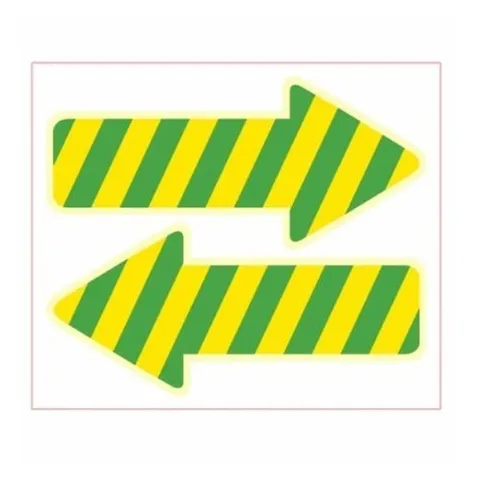 셀러허브 패션 [QN1SU13Z_58]어린이집 화살표(5매)옐로우그린 F-263