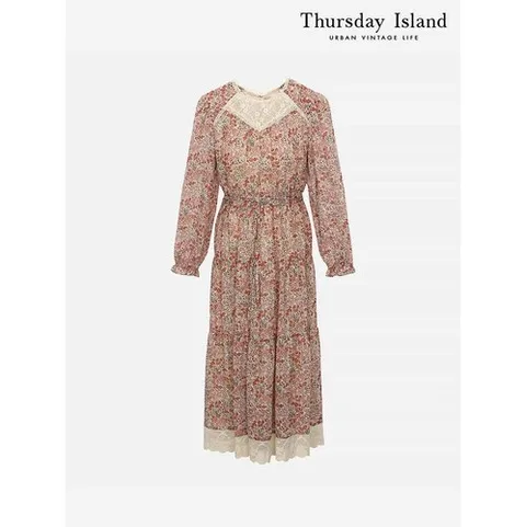 써스데이아일랜드 Thursday Island] 매쉬 레이스 믹스 원피스(T246MOP156W)