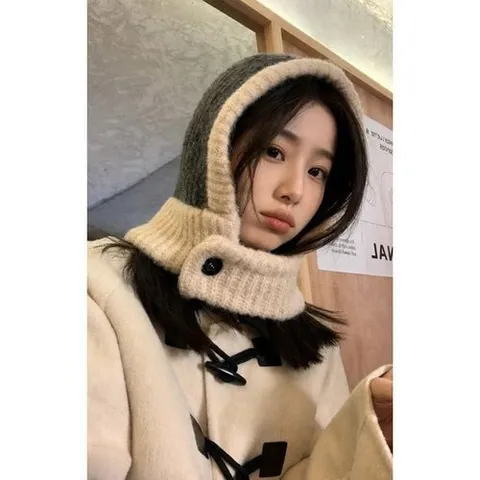 셀러허브 스포츠레저 부클 버튼 단추 배색 파스텔 니트 (51596702)