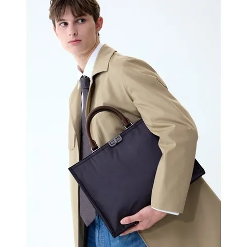 닥스 액세서리 [서류가방(13인치 노트북 수납)][D-BORSA]왁스 원단 블랙 서류가방  (DBBA5F028BK)