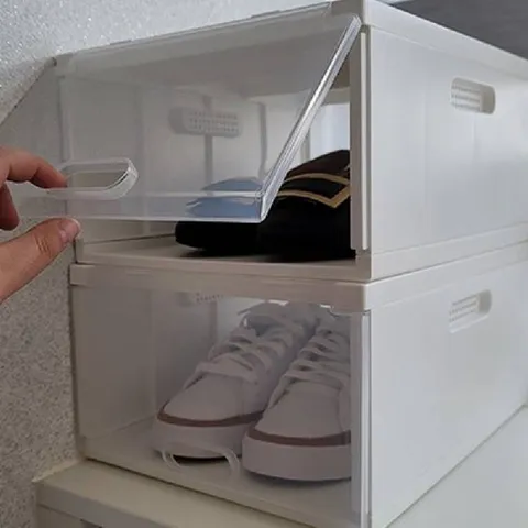 기타 고품질 (2팩) 낮은신발장 원룸 현관신발장 개인신발장 신발 좁은집수납 소형 깔끔한느낌 WFH1ZHV