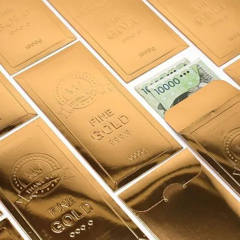 셀러허브 1 부모님 황금 용돈 봉투 2P [어버이날 돈봉투 현금 생신 축하 세뱃돈 감사 환갑 금 골드바봉투]