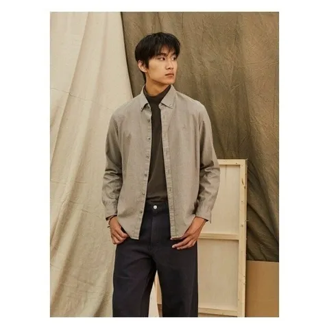 빈폴 멘] 스트레치 반터틀넥 티셔츠 - 브라운 (BC4841C10D)