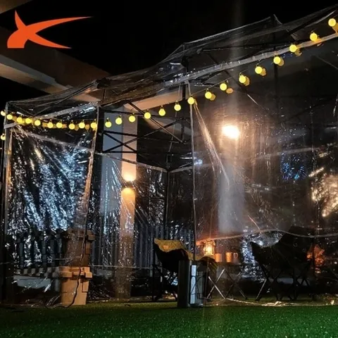 패션플러스 [보드미] 텐트 투명지붕 일체형 바람막이 3X3용 프레임 세트 타프