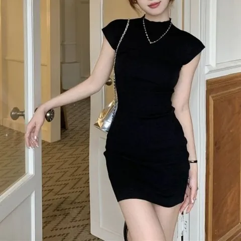 비틀버드 슬림라인 캡소매 슬림 미니 원피스 JSCd0099_P400122643
