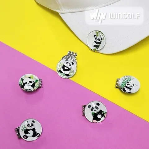 디와이엔텍 팬더 골프 볼마커 자석 클립세트 6종
