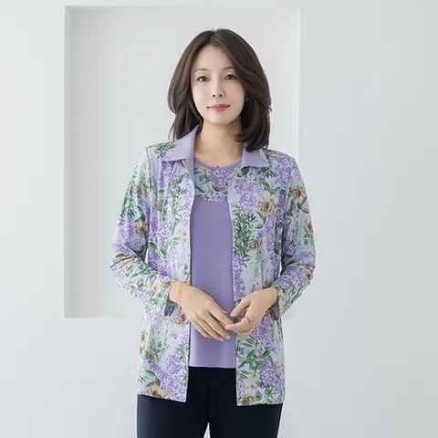 마담4060 엄마옷 마담4060 앙상블 세트 중년여성 데일리 해바라기 -YEN2603001-