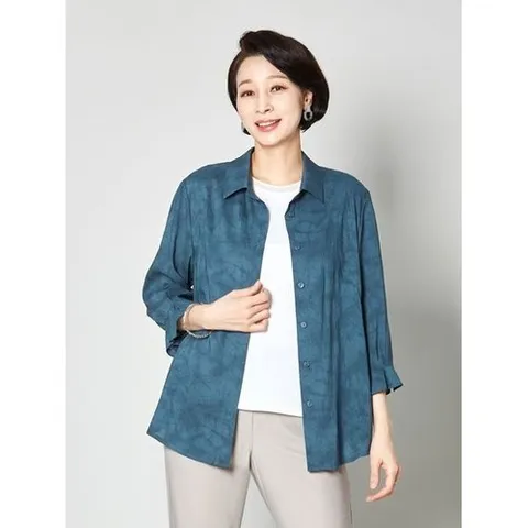 마담엘레강스 크리스탈 물나염 인견 자켓 K242JK05_P363901648