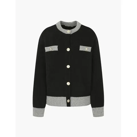 나이스클랍 [나이스크랍] 배색포켓 야크 가디건(N234PWKA57DJ)