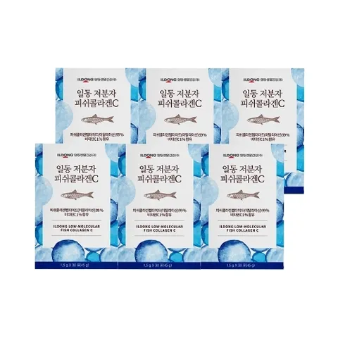 일동생활건강 일동 저분자 피쉬콜라겐C 30포X6통 이탈리아산