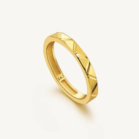 수앤진골드 트라이앵글컷 레이어드 반지 24K 순금 3.75g