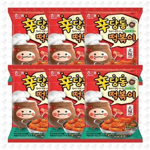기타 신당동 떡볶이 스낵 110g 6개