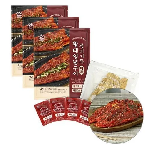 셀러허브 식품 [굿소일] 황태 포 매콤 양념 구이 1020g (총 12미)