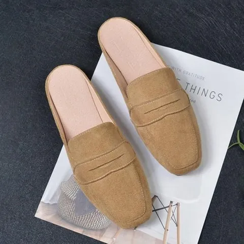 셀러허브 패션 2컬러 / 스웨이드 여성 블로퍼 세련된 슬리퍼 구두