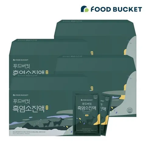 푸드버킷 자연방목 흑염소진액 흑염소즙 30포, 4박스