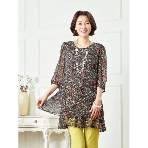 마담엘레강스 로벨리아 쉬폰 원피스형 블라우스 K201BL11_P320158921