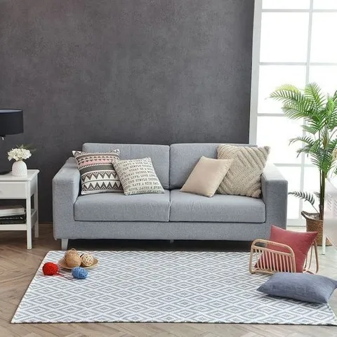 기타 고품질 트윌직 클래식 모노 블럭 러그카페트 대형 150 x 200 오크나무자리 청대나무자리 마작자리 WFGYR26