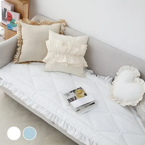 아망떼 리엔나 시어서커 리플 프릴 쇼파패드 (4인)