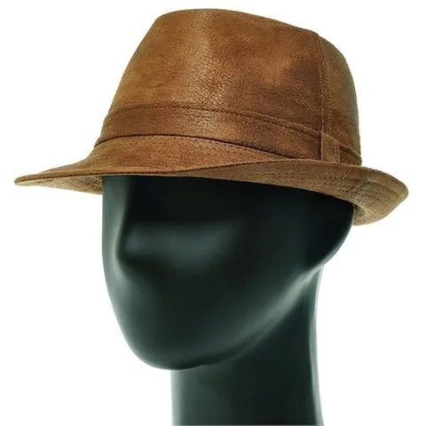 플릭앤플록 JMF05.크랙 스웨이드 남자 페도라 중절모 신사모자 중년남성 아빠 외출 모자_P086592302