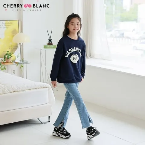 체리블랑 체리블랑 워싱턴맨투맨 여아,키즈,주니어