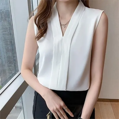 셀러허브 패션 [오노마] ONM 4컬러 민소매 블라우스 슬리브리스 여성나시 보들 (8434021)
