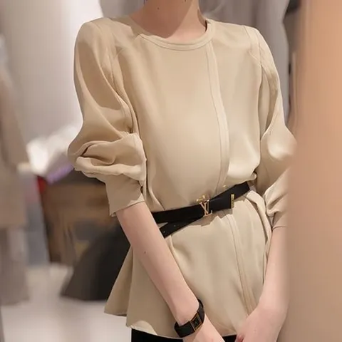 디에이치 세리나 라운드 블라우스_P337894401