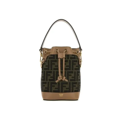 펜디 26SS 몬트레조 미니 FF 로고 버킷백 브라운 8BS093 ALP3 F1AOE