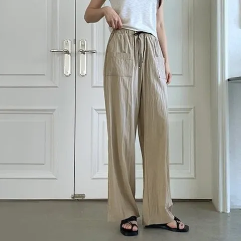 브이와이 VY] 여자 여름 산책 일자핏 팬츠WP3151917525899588847