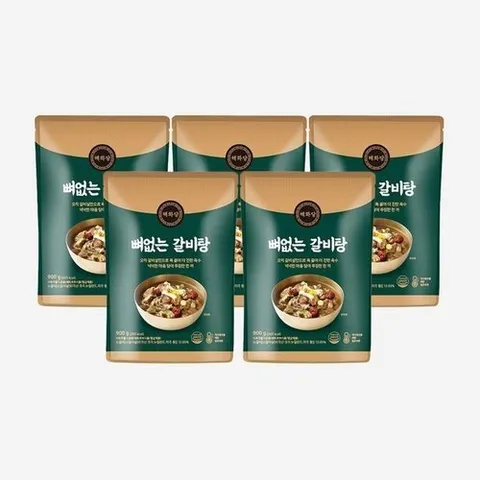 셀러허브 식품 [엘루맘] 해화당 이영자의 뼈없는갈비탕 900g 5개