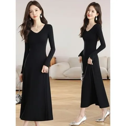 에이시크 아르 텐션 스판 맥시 드레스 C26AOP088_P417371915