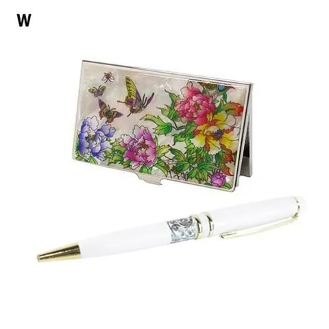 셀러허브 패션 [JH224P06_52CK]나비목단백 외 금장볼펜2종세트(백) 8종