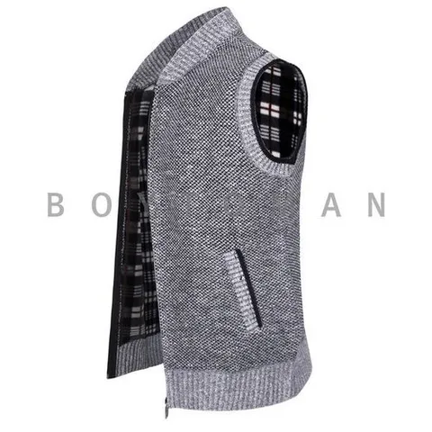 BOYtoMAN XV01 남성 니트조끼 집업조끼 조끼가디건 골프웨어_P313874172