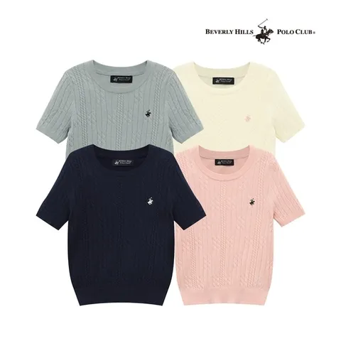 비버리힐스폴로클럽 비버리힐스폴로클럽 TK018 반팔 니트DJ