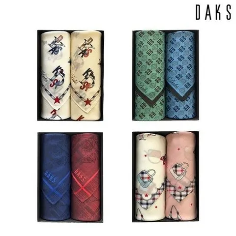 닥스타올 DH2S13_남녀 2매 손수건세트 13종 택1