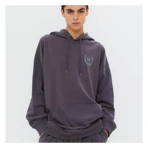 패션플러스 [쿨트] KULTE LAUREL LOGO HOODY GREY