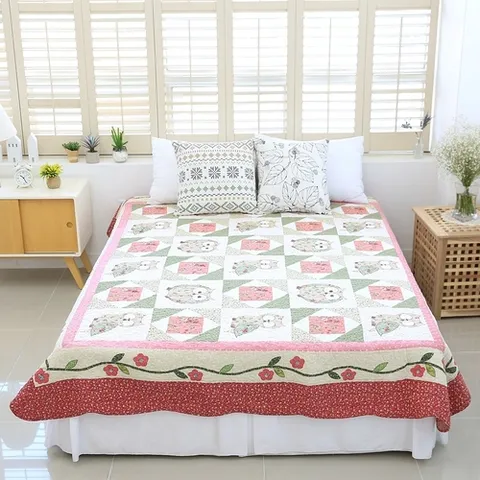 리앤데코 부엉이 워싱스프레드 순면러그 카페트 110x200cm