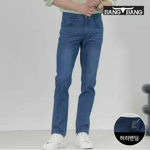 뱅뱅 남성 스트레치 데님 스카이_P322357406