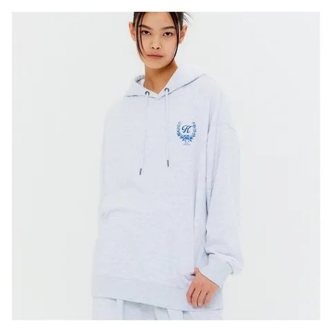 패션플러스 [쿨트] KULTE LAUREL LOGO HOODY L.MELAGE