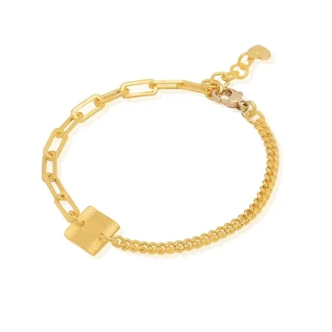 골드모아 여자 순금 팔찌 11.25g [사각 멀티체인]