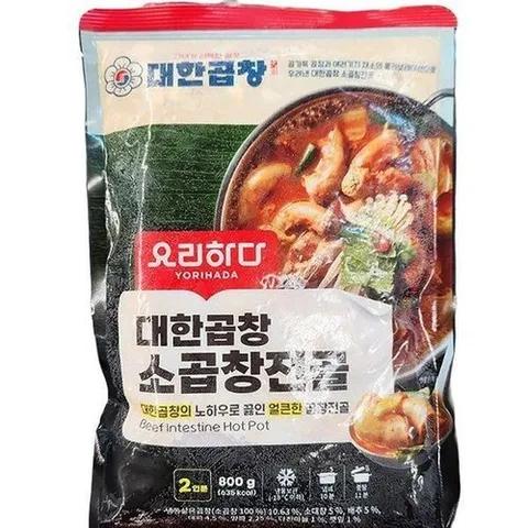 셀러허브 1 요리하다 대한곱창 소곱창 전골 800g x 1개 tx86975