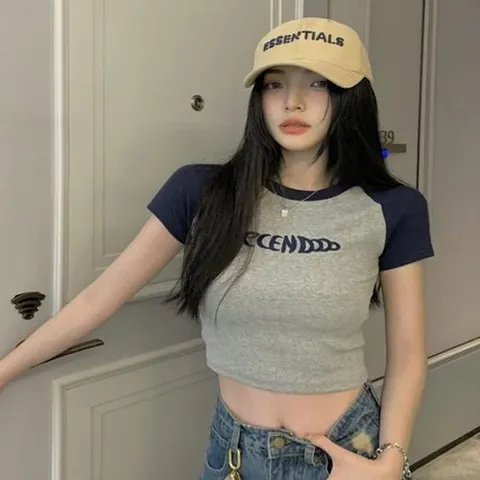 셀러허브 패션 [짝꿍닷컴] 레터링 배색 디자인 반팔 티셔츠 SLT-SL04 (16156831)