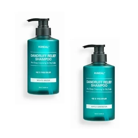 셀러허브 1 쿤달 프로클린 비듬샴푸 화이트머스크 500ml + 애플그린티 500ml 부드러운 말끔한 세 (41299956)
