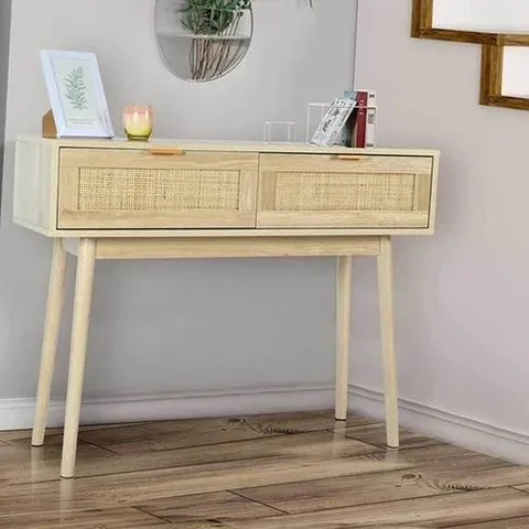 셀러허브 1 [HYIK18W3_4B]콘솔테이블 복도테이블 우드화장대 원목콘솔