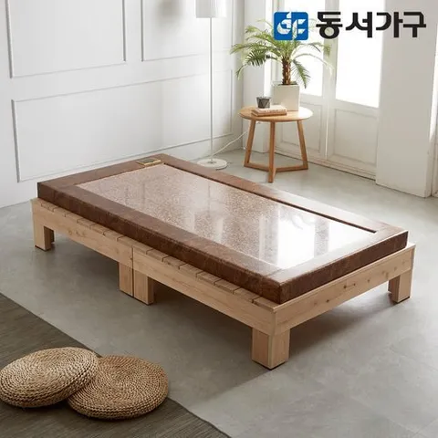 동서가구 알로 무헤드 편백나무 100 프레임 슈퍼싱글 SS 홍맥반석 고급 보료 돌침대 DF637744