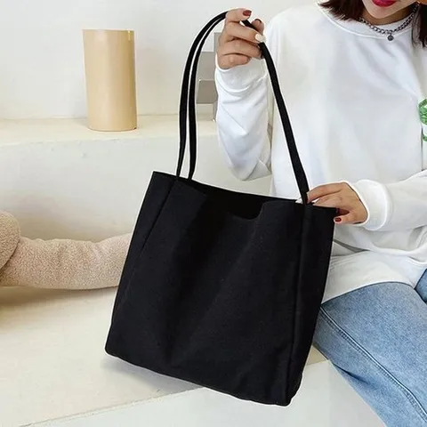 셀러허브 패션 [JH4R8R62_51IL]데일리 무지 패브릭 넉넉한 사이즈 가방