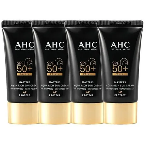 AHC AHC 마스터즈 선크림 아쿠아리치 썬크림 60ml 4개