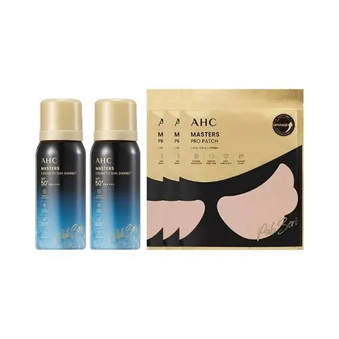 AHC 홈쇼핑 최신상] AHC 마스터즈 박세리 선 샤벳 크림 2개 선패치 3회분