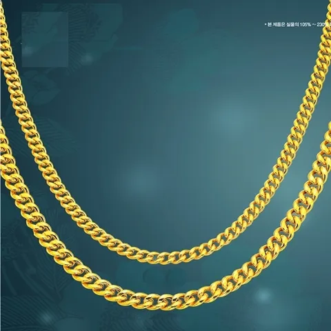 피주얼리 순금 목걸이 56.25g 체인 일반 민자 체인 24k c 순금 S 고리장식