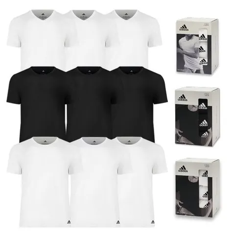 아디다스 남성 액티브 플렉스 면 반팔 티셔츠 세트 3종 세트